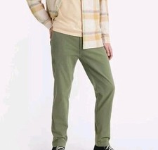 Levis XX Chino Standard Tech Pants 34 x 34 Tapered Stretch Olive Green UPF 50 