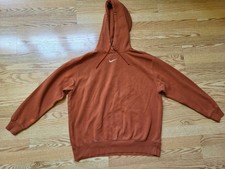 Vintage Y2K Nike Center Swoosh Logo Hoodie Burnt Orange Travis Scott Size MEDIUM