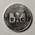 1 Troy Ounce .999 Fine Silver Round Coin Shape Republic Metals Corporation