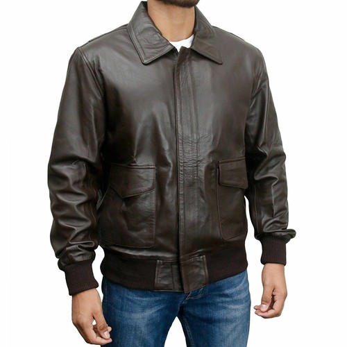 Noora A2 US Pilotos Vuelo Bombardero Chaqueta De Cuero Segunda Guerra  Mundial American Air Force S - 3XL | eBay
