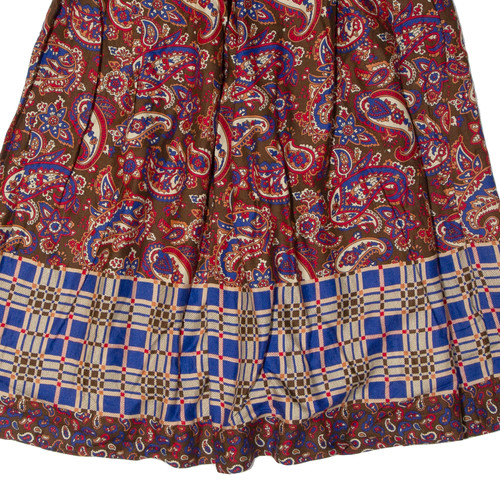 JONES NEW YORK Womens A-Line Skirt Brown Midi Paisley S - Picture 6 of 6