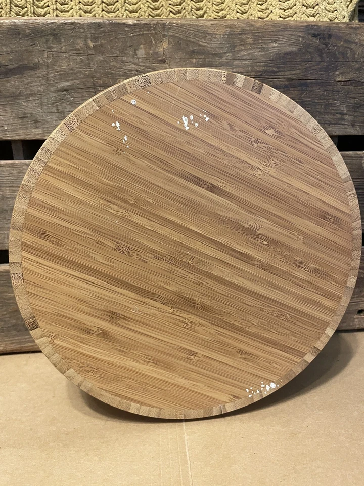 Large Bamboo Salad Bowl with Bambo Salad Hands - Image 3 of 4