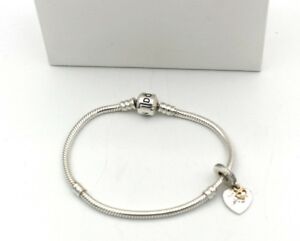 Pandora Armband 925 Silber Mit Love You Forever Charm Anhanger 14k Bicolor C Ebay