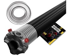 Garage Door Torsion Spring 218x1.75x31- Black for RIGHT SIDE with Steel Bearing