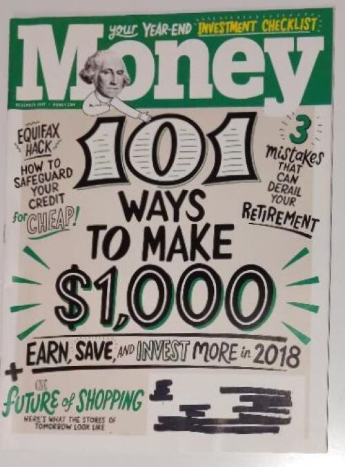Back Issue of Money Magazine (December 2017) in nearly new condition