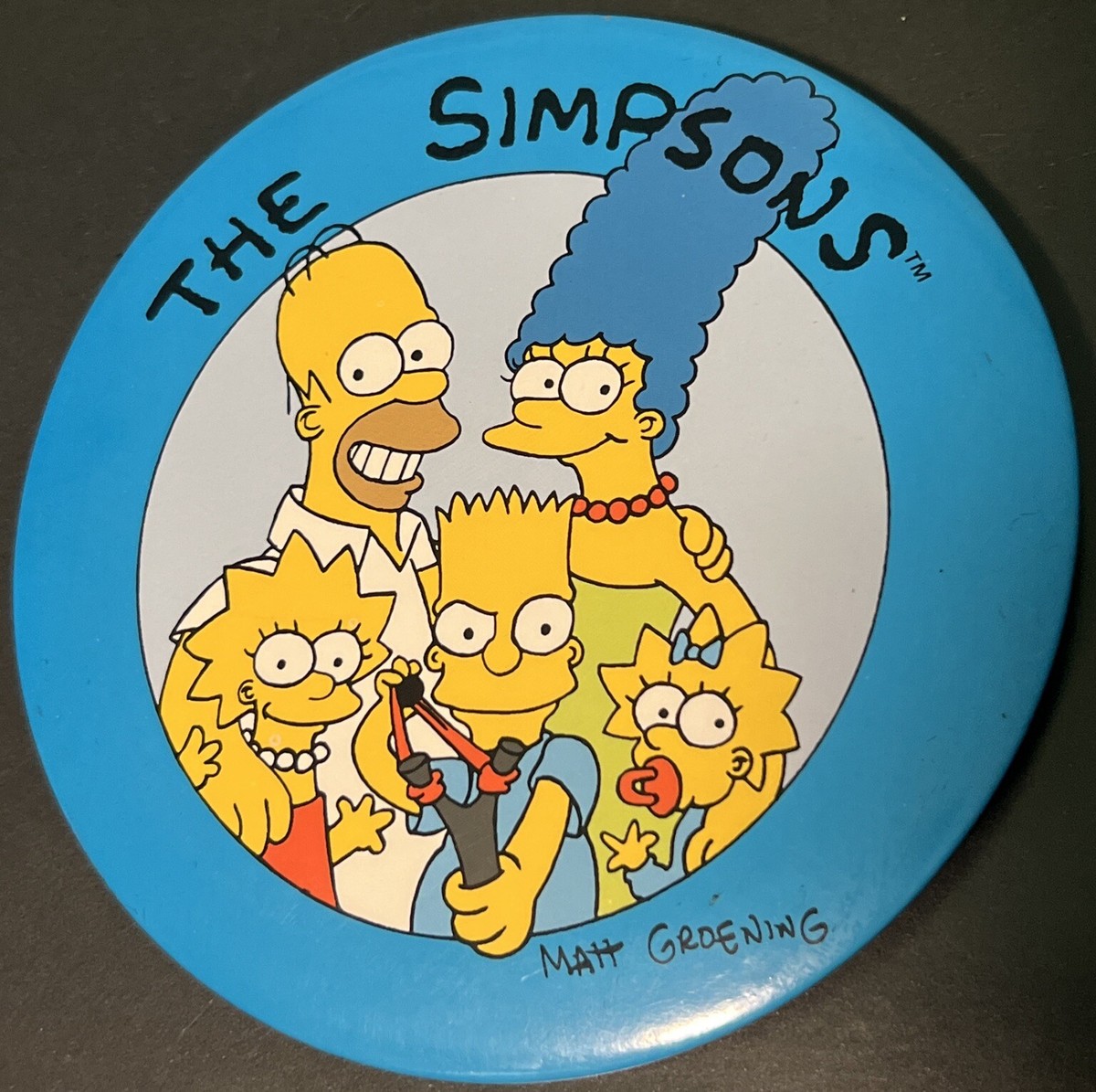 Vintage The Simpsons Matt Groening Pin 1989 29th Century Fox | eBay