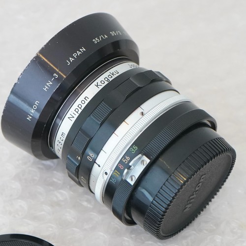 Pat Pend Nippon Kogaku Auto Nikkor H 28mm F3.5 Nikon Non-Ai Lens from Japan - Picture 12 of 13