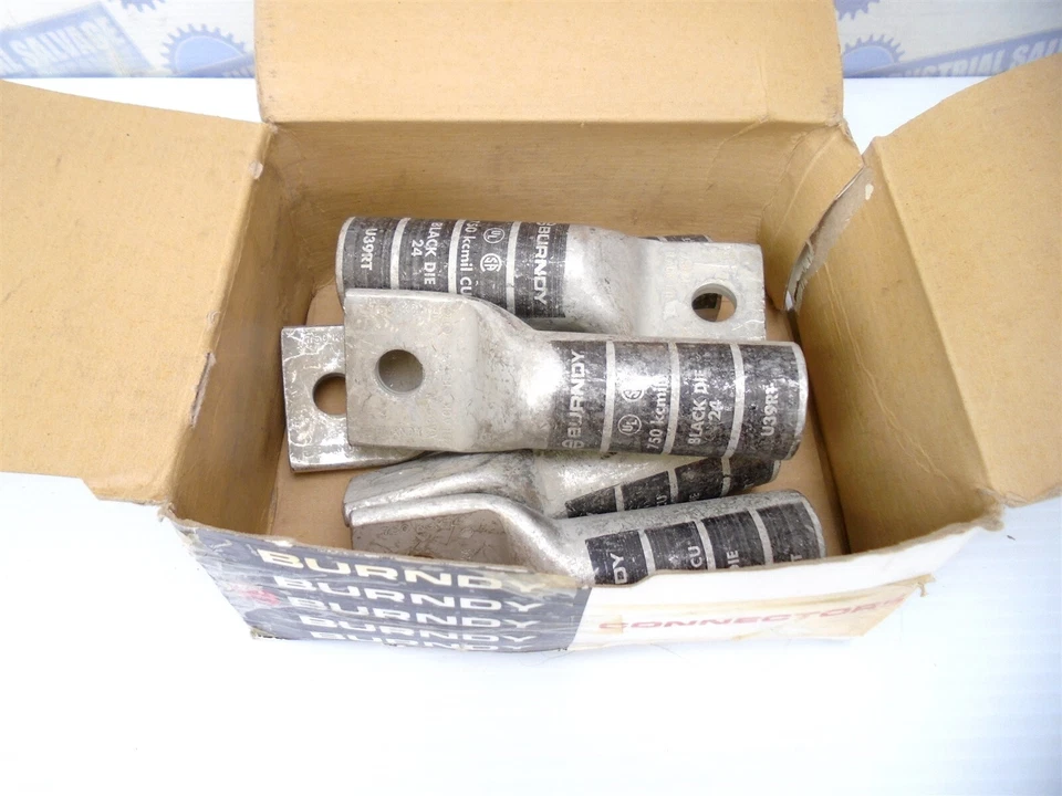 (6 Pc) BURNDY - YA39N - COMPRESSION HYLUG -750kcmil LONG BARREL 600V 35kA Tin/CU - Image 2 of 4
