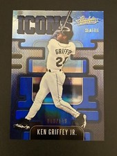 2021 Absolute Baseball Blue Foil Icons Ken Griffey Jr. /149 Seattle Mariners I-3