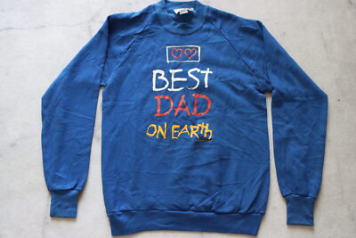 Vintage Sweater Mens Best Dad On Earth The Best on Earth Brand Sz M