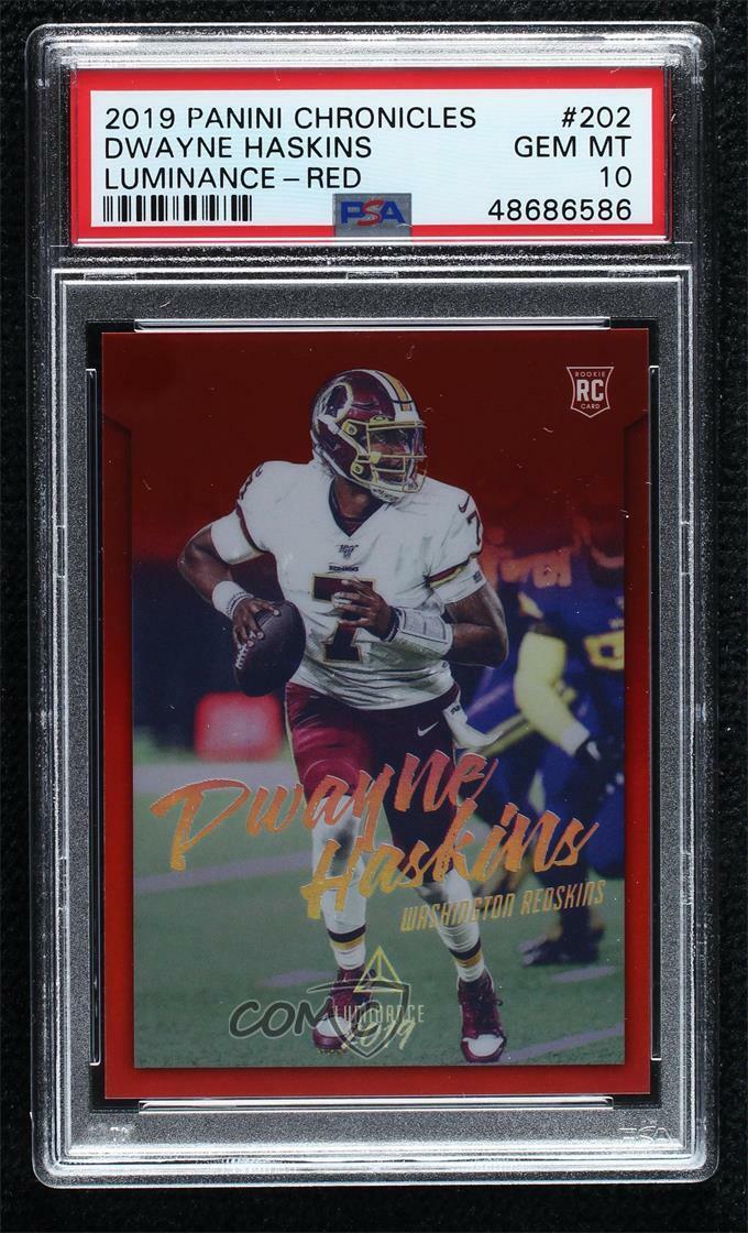 Dwayne Haskins Panini Chronicles Luminance #202 Red