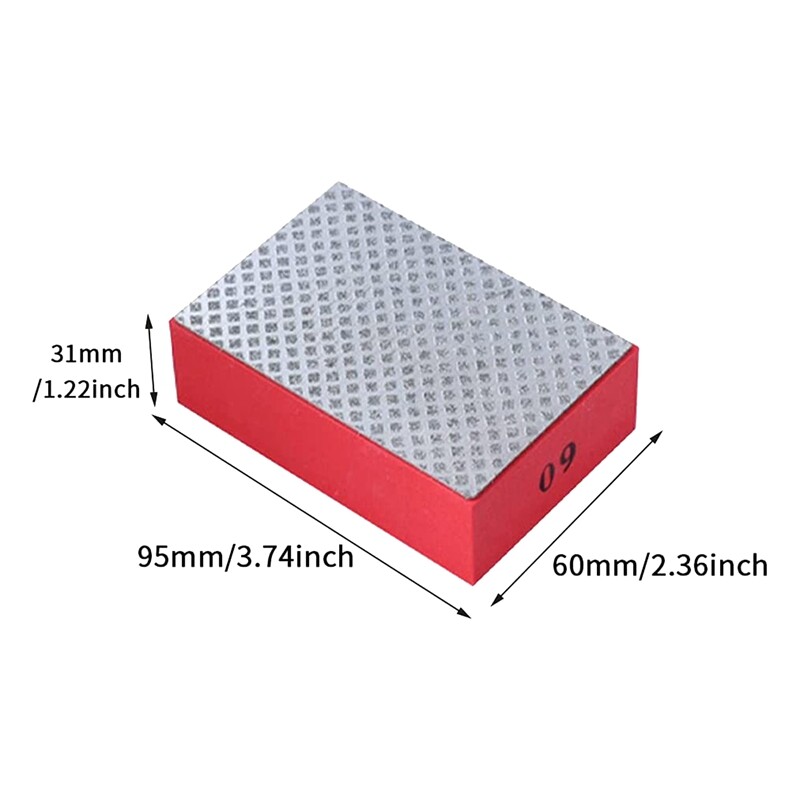 4 Pcs Glass Grinding Pads for Sanding Polishing Grinding 60,100,200,400