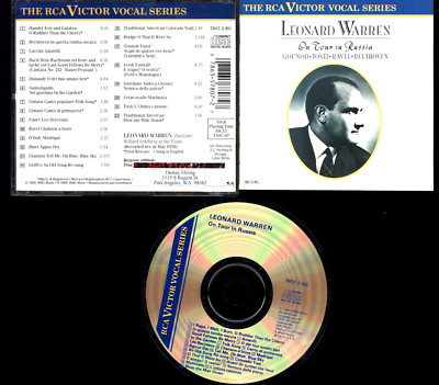 LEONARD WARREN ON TOUR IN RUSSIA GOUNOD TOSTI RAVEL BEETHOVEN RCA VICTOR CD