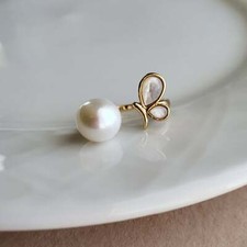 14K Gold Plated freshwater Butterfly Pearl Ring