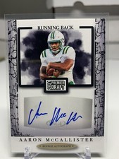 2021 Sage Hit Football Auto Aaron McCallister #A32 Black Version Rookie