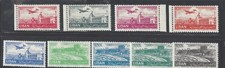 Lebanon Scott # C165-C174 Set (Less #169) Mint VF OG VLH Stamps Cat $166 NICE!!!