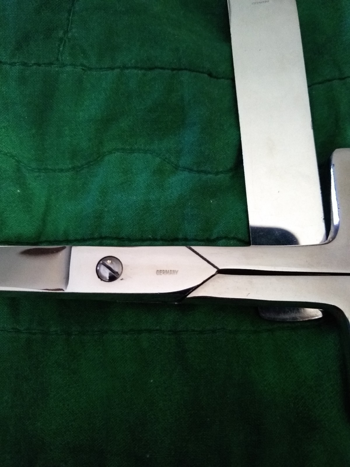 Vintage  Art Deco Scissors & Letter Opener in Original Leather Case Her2 Germany