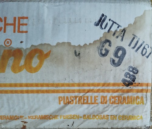 70 alte italienische Fliesen (Karton) 15x15cm RETRO 80er Jahre - Bild 4 von 6