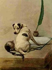 A4 Foto Graf Maud 1864 1943 Krafthund 1910 Foxterrier Druck Plakat
