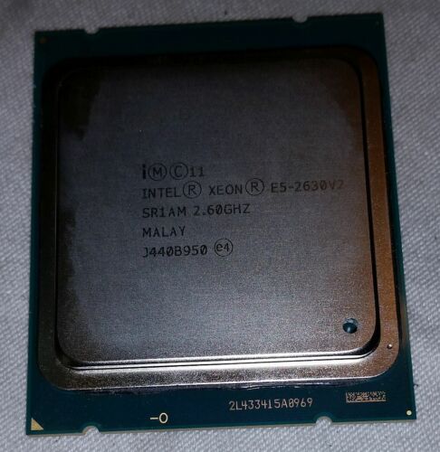 Intel Xeon E5 2630 V2 CPU SR1AM 2.6Ghz 15Mb 7.2GT/s LGA2011 Processor Used - Picture 1 of 2
