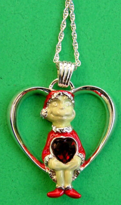 LENOX GRINCH FINDS CHRISTMAS Pendant Sterling Silver NECKLACE --- NEW in BOX COA