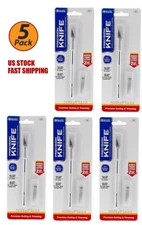 5 Pack - Portable Blade Cutter Knife Non-slip Handle Arts Craft Cutting Tool