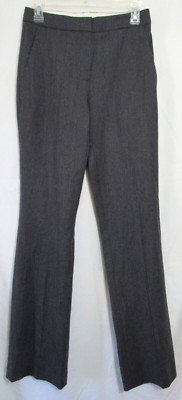 ODEEH Gray Virgin Wool Mid Rise Womens Dress Pants Size 34 NWT