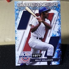 2021 Opening Day Outstanding 1971 Billy Williams Chicago Cubs