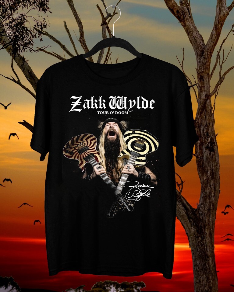 Zakk Wylde Rare Guitar Cotton Tee Gift for Fans Sizes S to 5XL GC1530