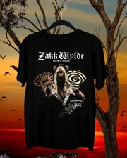 Rare Zakk Wylde Guitar Cotton Tee Gift For Fan S to 5XL T-shirt GC1530