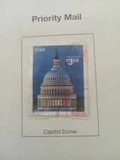 2001 Priority Mail Capitol Dome $3.50 Stamp