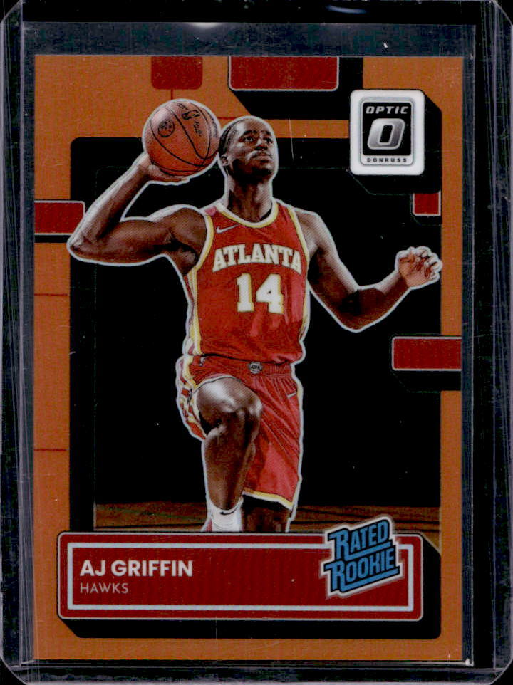 2022-23 Donruss Optic AJ Griffin Orange RC #192/199 #204 Hawks