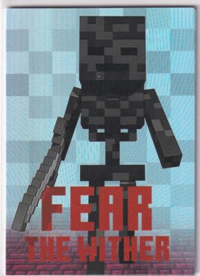 Panini Minecraft Time to Mine No. 9 Fear the Wither Rainbow Parallel