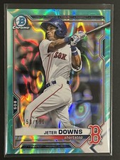 Jeter Downs 2021 Bowman Chrome Prospect Aqua Lava Refractor /199 Boston Red Sox