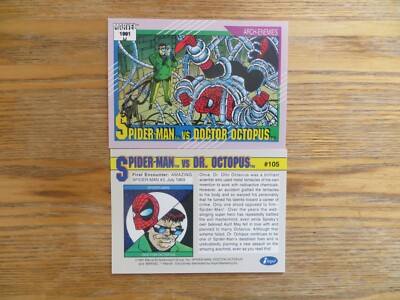 91' IMPEL MARVEL UNIVERSE 2 SPIDER-MAN vs DR OCTOPUS CARD SIGNED ERIK LARSEN POA