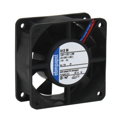 ebm-papst 612M Axiallüfter Lüfter Tubeaxial Fan 60 x 60 x 25 mm 12 VDC 18 CFM