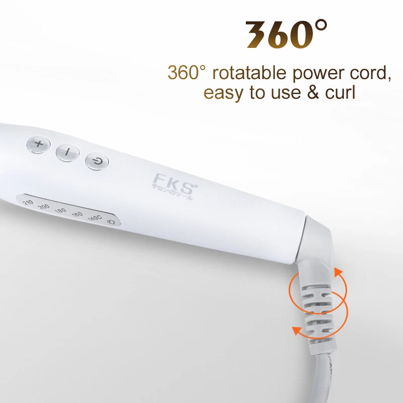 Professional Hair Curling iron with Ceramic Coating Barrel (white)  - Image 4 of 4