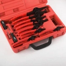 11 Piece Automotive Mechanics Snap Retainer Ring Plier Tool Kit Set Snapring Cir