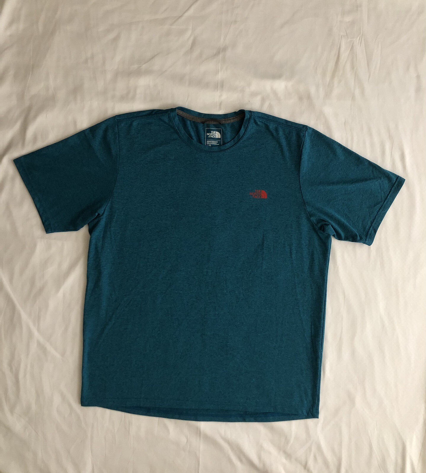 The North Face Men's Large Blue Athletic Polyester Workout T-Shirt