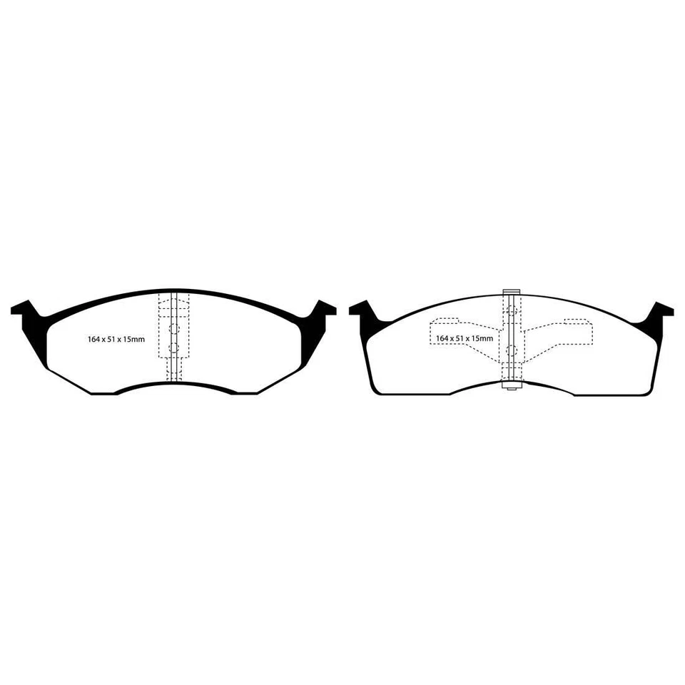 Pastillas de freno EBC Greenstuff trasero EBC101621 para Eagle Vision - Изображение 2 из 4