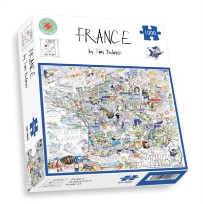 Comical Map Of France Artwork By Tim Bulmer  1000 Piece Puzzle For Adults Large