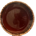 Hull Brown Drip Glaze Dinner Plate 10.5” Made in USA Oven Proof Vintage