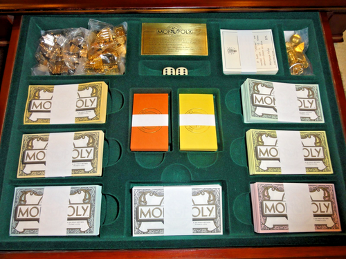 Vintage 1991 Franklin Mint Monopoly: The Collector’s Edition – Set di tavole in legno - Foto 8 di 21