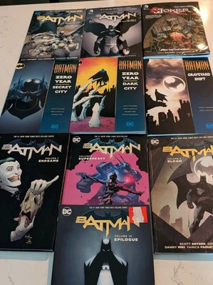 DC Comics New 52 Batman Complete Vol 1-10 Scott Snyder Mixed Graphic Novel Lot