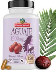 Peruvian Aguaje Capsules for Women 150 Vegan Pills - Natural Curves Supplement