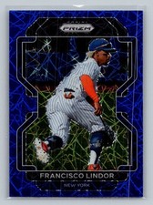 2022 Panini Prizm #156 Francisco Lindor Blue Velocity Prizm