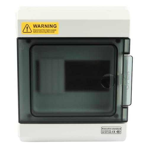 Scatola Di Derivazione Stagnola IP66 Con Coperchio Trasparente - 4 Moduli 205x105x100mm - 2