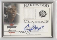 2004 Fleer Throwbacks Hardwood Classics Silver Jersey 16/25 Chris Bosh Auto 0c3