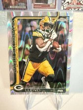 2025 Topps Chrome Football Marshawn Lloyd RayWave Refractor #114 - Packers