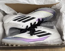 adidas F50 League TF J Messi Kids Indoor Soccer Cleats Size 3 Youth IE9082 White